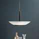 BAX 5 Light 32 inch Sand Coal and Soft Brass Pendant Ceiling Light